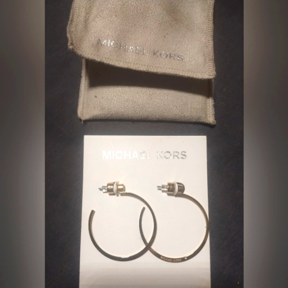 Michael Kors Gold Hoop Earrings